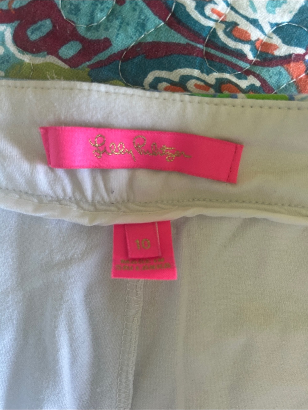 Lilly Pulitzer Pink, Green & Blue Floral Skort - Picture 6 of 6